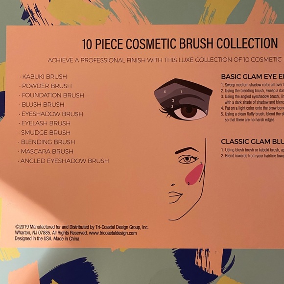 Cosmetic makeup brush sets (of 2) - Picture 2 of 4